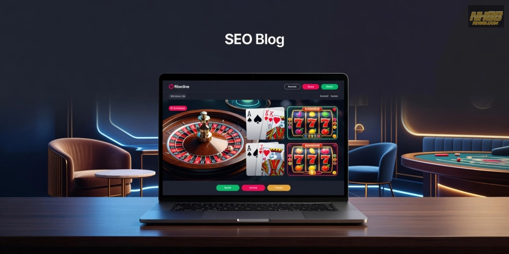 Minh họa khái niệm casino nh88 với giao diện hiện đại và các trò chơi phổ biến